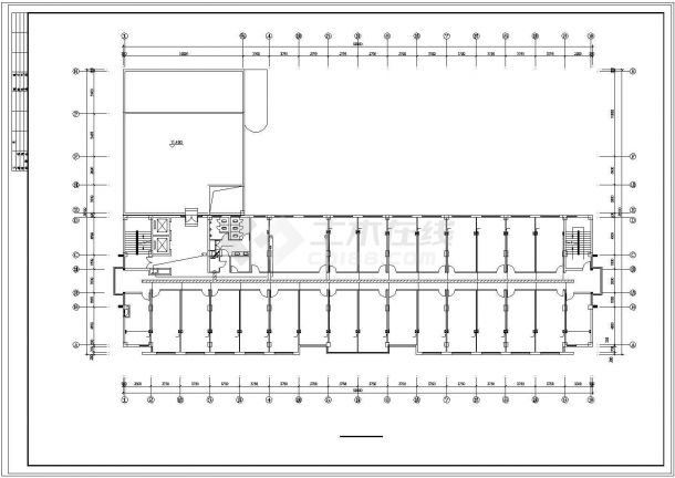 办公楼设计_五层办公楼电气平面设计cad施工图（含设计说明）-图二