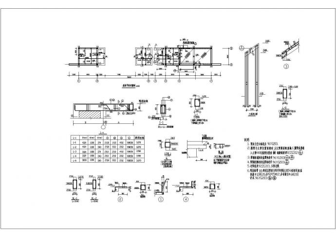 某经典的大门建筑详细方案设计施工CAD图纸_图1