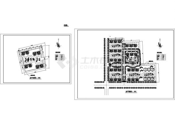 某规划用地28797平米户数666户小区规划设计cad施工总平面图（含综合经济指标）-图二