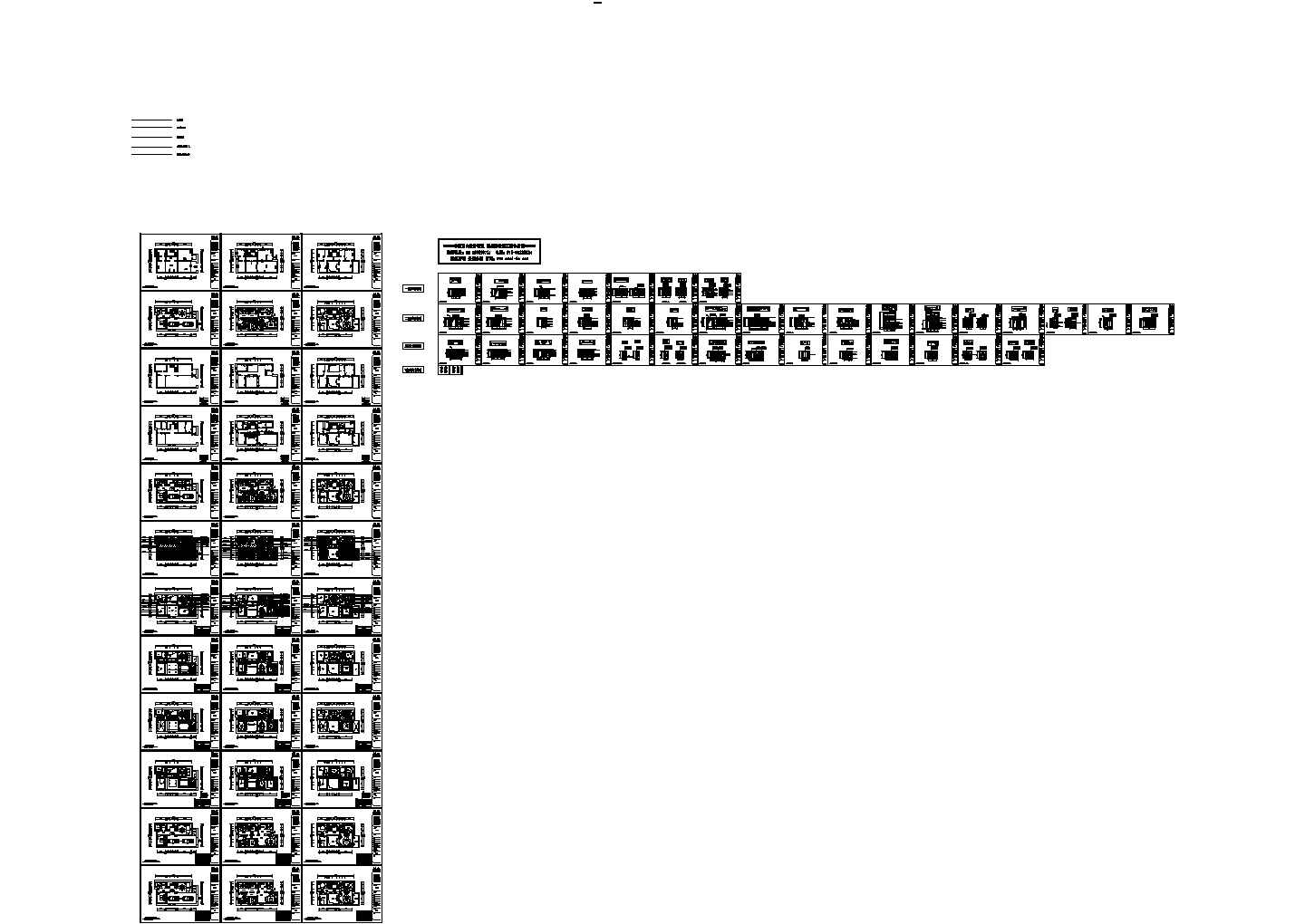 400平米单层豪华别墅建筑设计CAD施工图