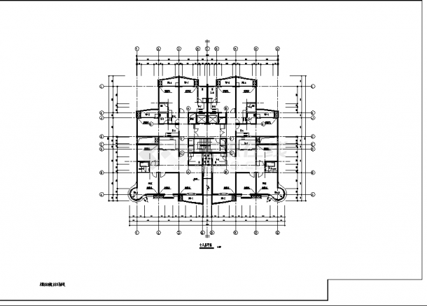 十八层带跃层点式商住公寓建筑结构设计施工cad图纸-图一
