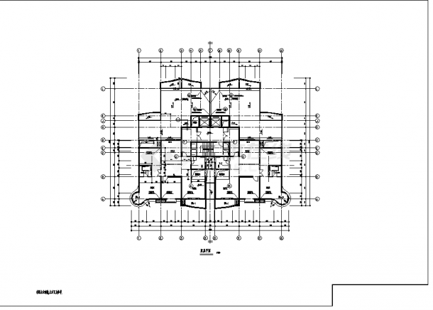 十八层带跃层点式商住公寓建筑结构设计施工cad图纸-图二
