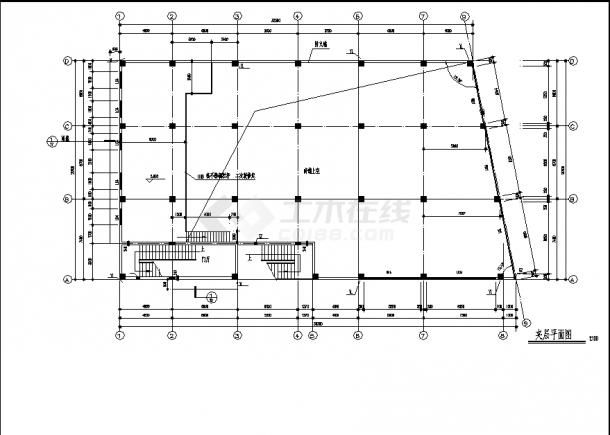 4层2539平方米私人商住楼建筑设计施工cad图纸（含设计说明）-图二