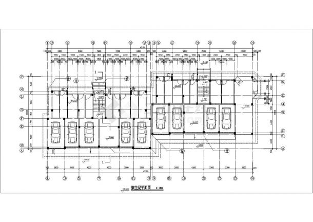 占地486平米8层框架结构住宅楼建筑设计CAD图纸（含阁楼和架空层）-图一