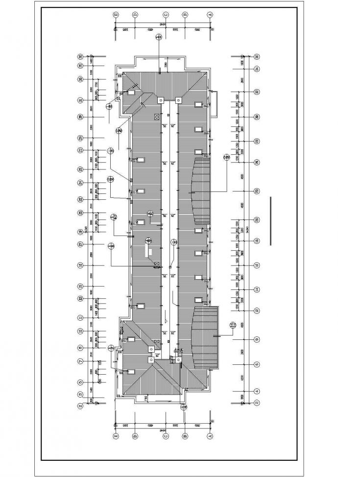 长54.94米宽14.94米六层阁楼设计cad图纸_图1