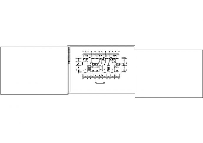 5800平米8层框架结构商住楼平立剖面设计CAD图纸（含架空层和阁楼）_图1
