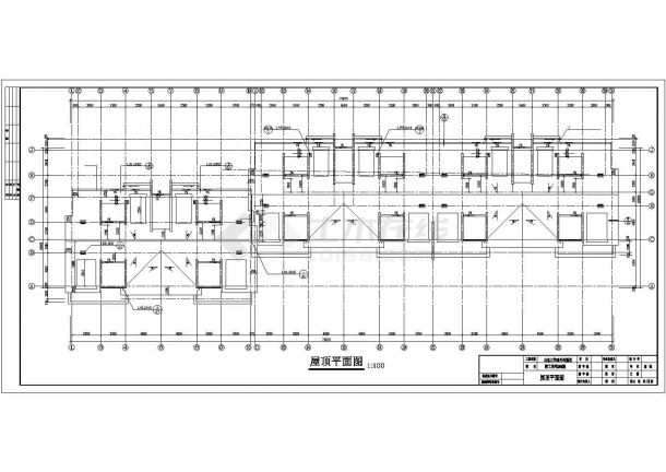 5900平米6层框架结构住宅楼建筑设计CAD图纸（含阁楼层和半地下室）-图一