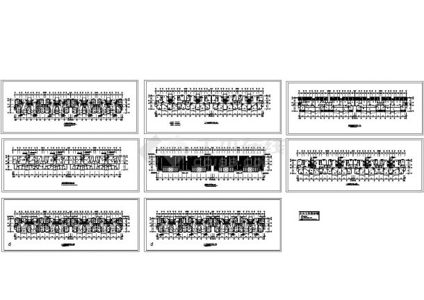 某六层住宅楼电气施工图(CAD，8张图纸)-图二