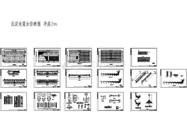 [重庆]生态工业园自来水厂工艺施工CAD图-图一