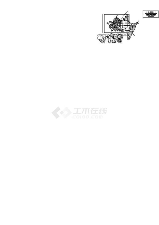 [重庆]给水厂管网工程施工CAD图-图一