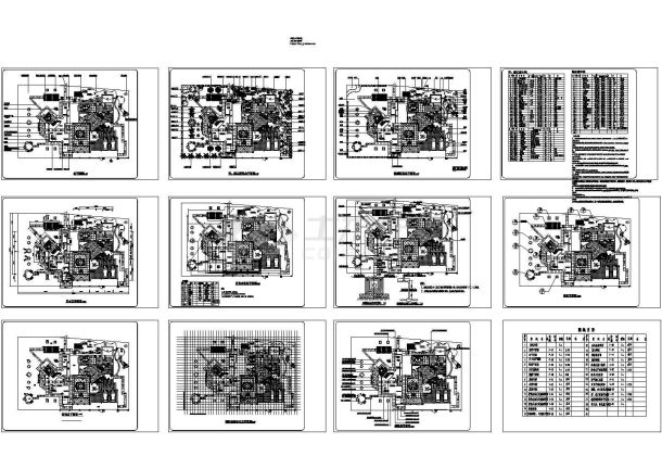 7、一套完整的别墅景观施工图cad施工图设计-图二