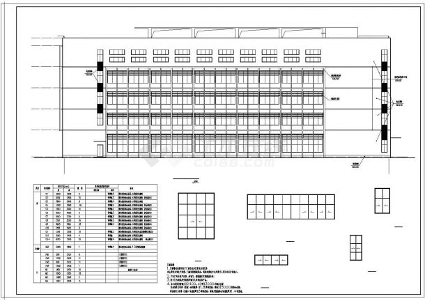 土木工程毕业设计_厂房设计_五层四跨框架厂房毕业设计（部分计算书、建筑、结构设计CAD图）-图一