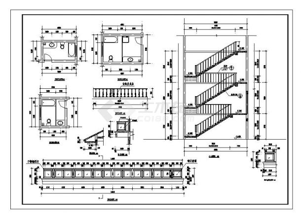 某3层别墅建筑施工图，含负一层-图二