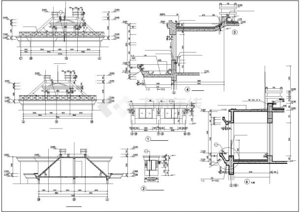 2700平米7层砖混结构住宅楼建筑设计CAD图纸（含阁楼和车库层）-图二