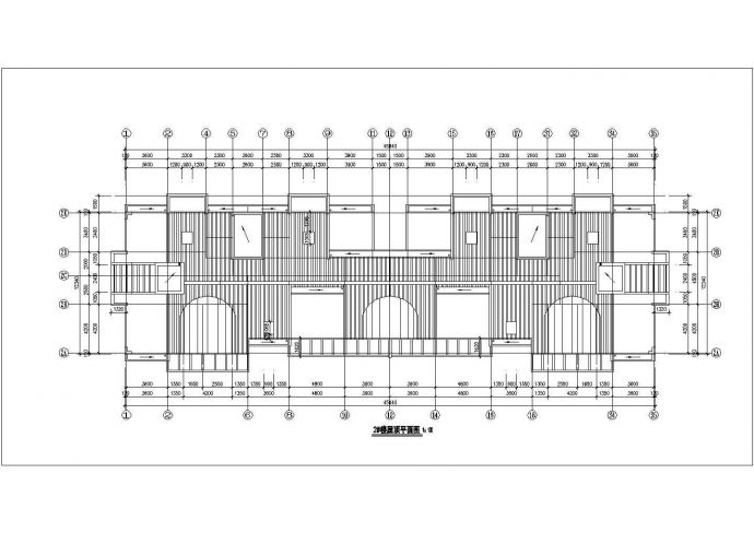 5900平米8层框混结构住宅楼平立剖面设计CAD图纸（含车库层和阁楼）_图1
