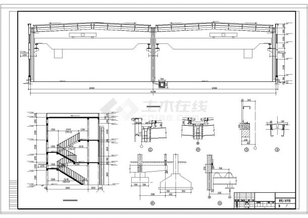 厂房设计_厂房钢结构全套设计 (计算书和结构设计图纸）-图二