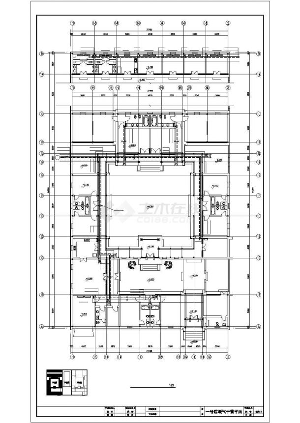 某中式四合院全套施工CAD图纸设计（JPG室内效果）-图二