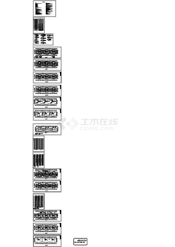 [渭南]十六层住宅楼电气施工图纸设计dwg-图一