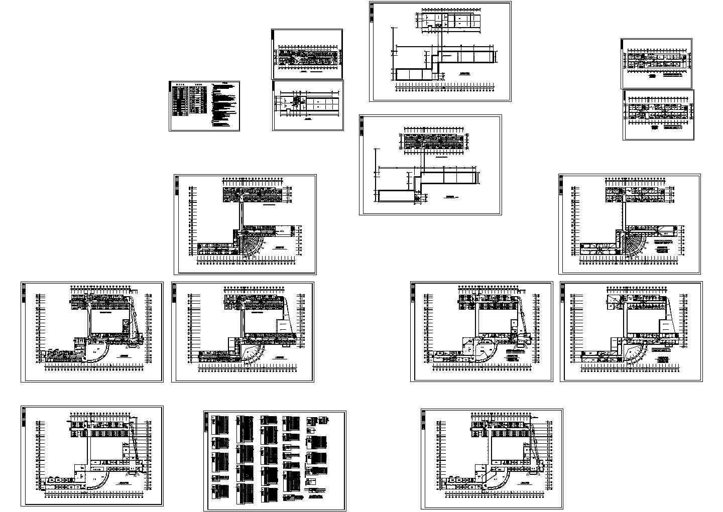 局部六层医院综合楼电气设计cad施工图