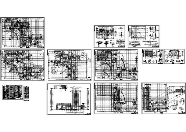 某二十层花园大酒店建筑施工图设计图纸（CAD，43张图纸）-图一