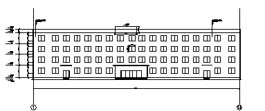 土木工程毕业设计_办公楼设计_4000平米某市某四层商业办公楼建施cad图(含计算书，毕业设计)-图二