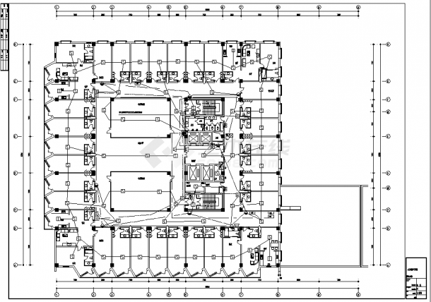 13层大医院综合楼电气系统设计cad图纸，含设计说明-图一