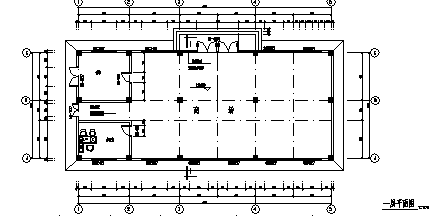 土木工程毕业设计_1200平方米某五层小区框架结构综合楼建筑施工cad图(含计算书，毕业设计)-图一