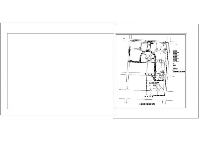 小区规划总图-总平面图 公用设施及管线综合图CAD_图1
