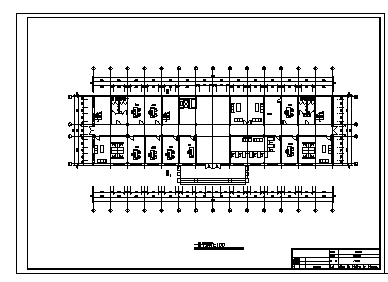 土木工程毕业设计_办公楼设计_4000平米某五层行政务办公楼建施cad图(含计算书，毕业设计)-图一