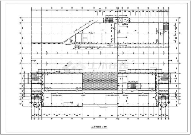 某大型超市全套施工图（含建筑专业全套）cad图纸-图二