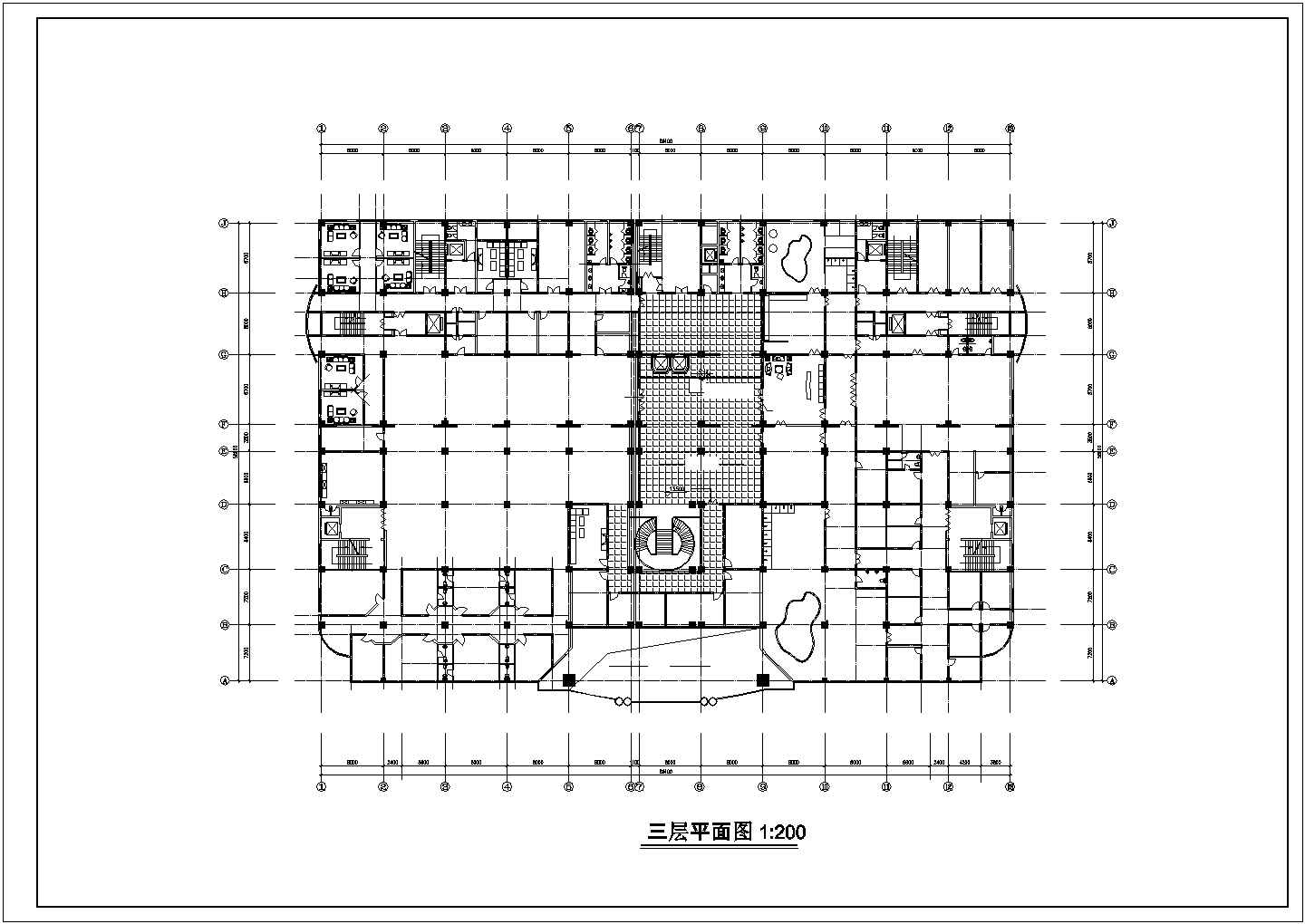 某假日广场建筑图纸(CAD)
