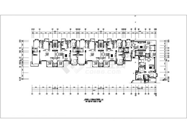 某高层剪力墙结构住宅楼设计cad建筑方案图纸-图二