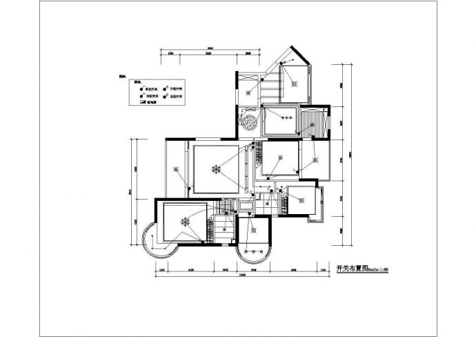 苏州郊区某四房两厅高档住宅全套装修施工设计cad图纸_图1