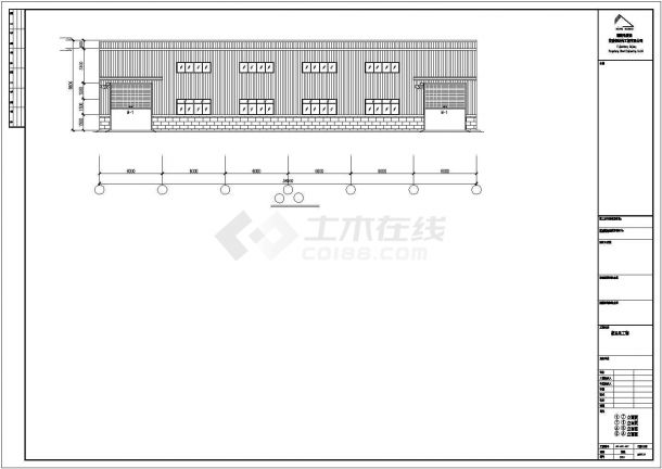 福建某大型公司钢结构工程设计CAD图纸-图二