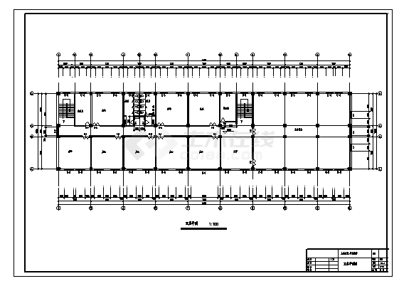 土木工程毕业设计_办公楼设计_5000平米某市郊区某五层办公楼建筑设计cad图(含计算书，毕业设计)-图二