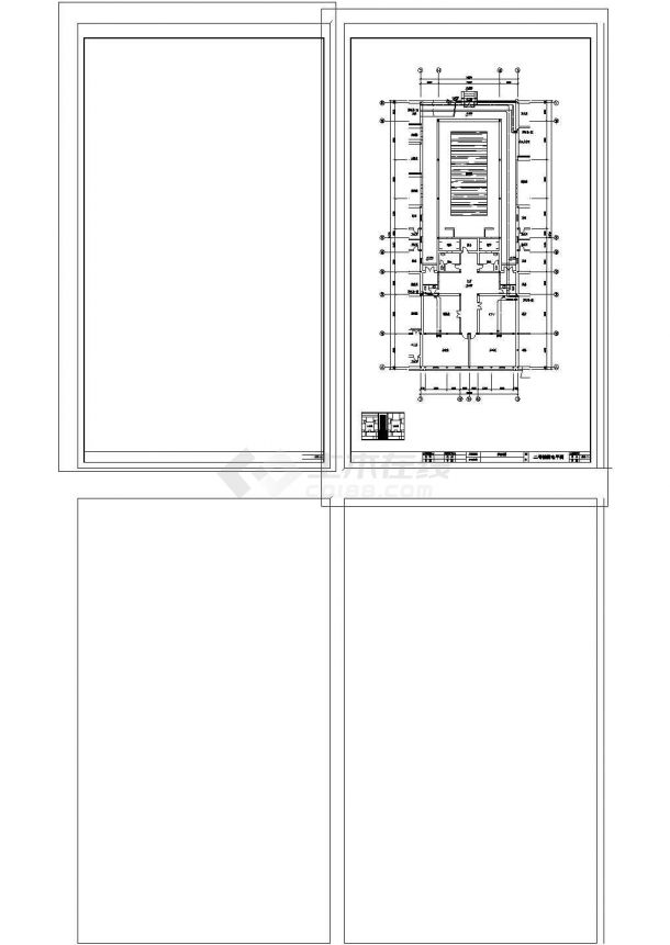 中式四合院全套施工图（包含建筑 结构 电气 给排水 暖气 JPG室内效果）cad-图一