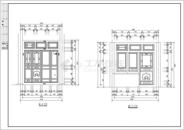 中国古建四合院建筑设计cad施工图.共十三张（甲级设计院设计，标注详细）-图二