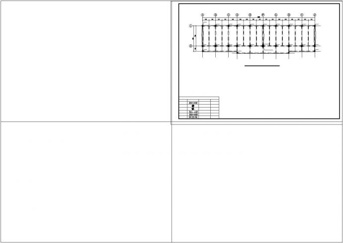 [广东]地上三层框架结构教学楼结构加固cad施工图_图1