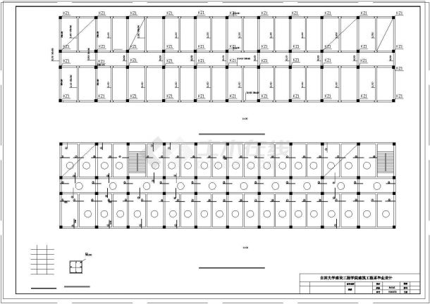 某4层框架教学楼设计（含计算书，建筑、结构cad图，毕业答辩PPT）-图一