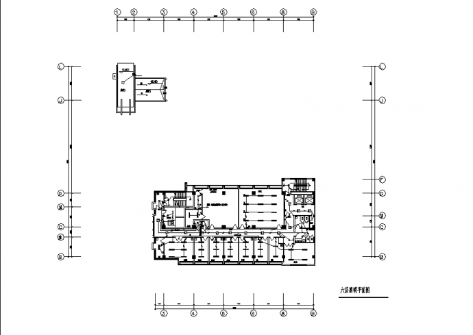 福建6层医院医技楼电气系统设计施工cad图纸_图1