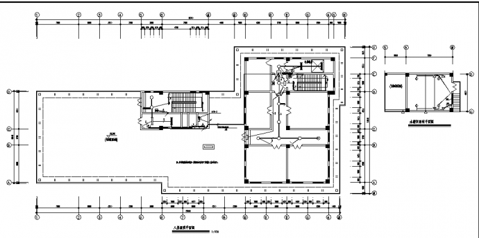 9层医院住院楼电气系统设计施工cad图纸(含地下一层）_图1
