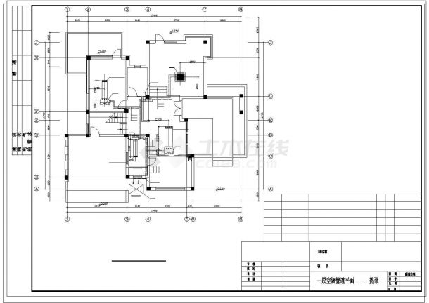 别墅和会所空调设计cad施工图-图二