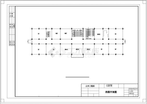 某5层教学楼全套设计 (4665平，含计算书、建筑图，结构设计CAD图)-图一