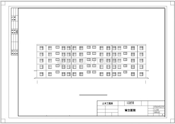某5层教学楼全套设计 (4665平，含计算书、建筑图，结构设计CAD图)-图二