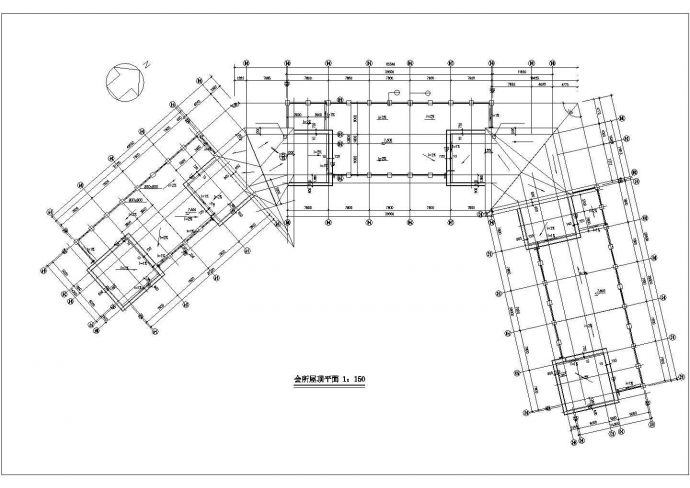 湖州市xx小区1200平米2层框架结构休闲会所平立剖面设计CAD图纸_图1