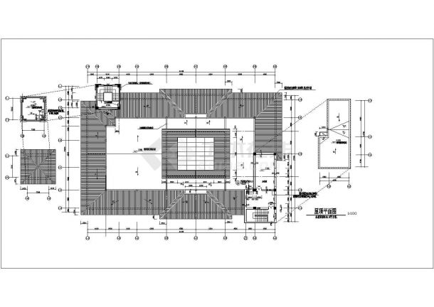 宁波市某社区2300平2层框架结构休闲会所平面设计CAD图纸（含地下室）-图二