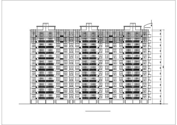 1.2万平米13层框架机构住宅楼平立剖面设计CAD图纸（含架空层）-图二