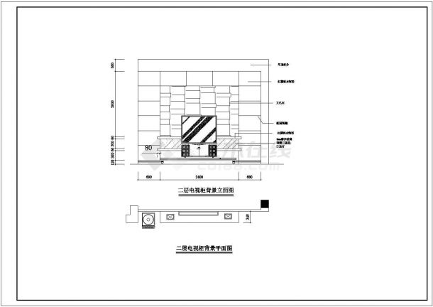 崇州市某新建小区120平米热门户型全套装修施工设计CAD图纸-图二