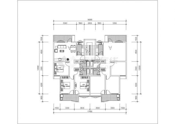 泉州市xx小区69-140平米左右的平面户型设计CAD图纸（12张）-图一