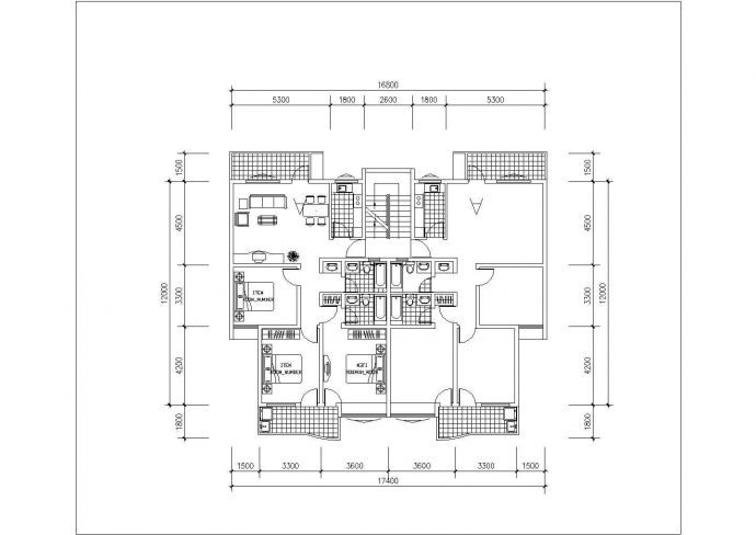 泉州市xx小区69-140平米左右的平面户型设计CAD图纸（12张）_图1